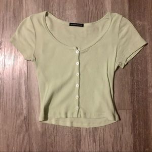 Brandy Melville lime green Zelly top
